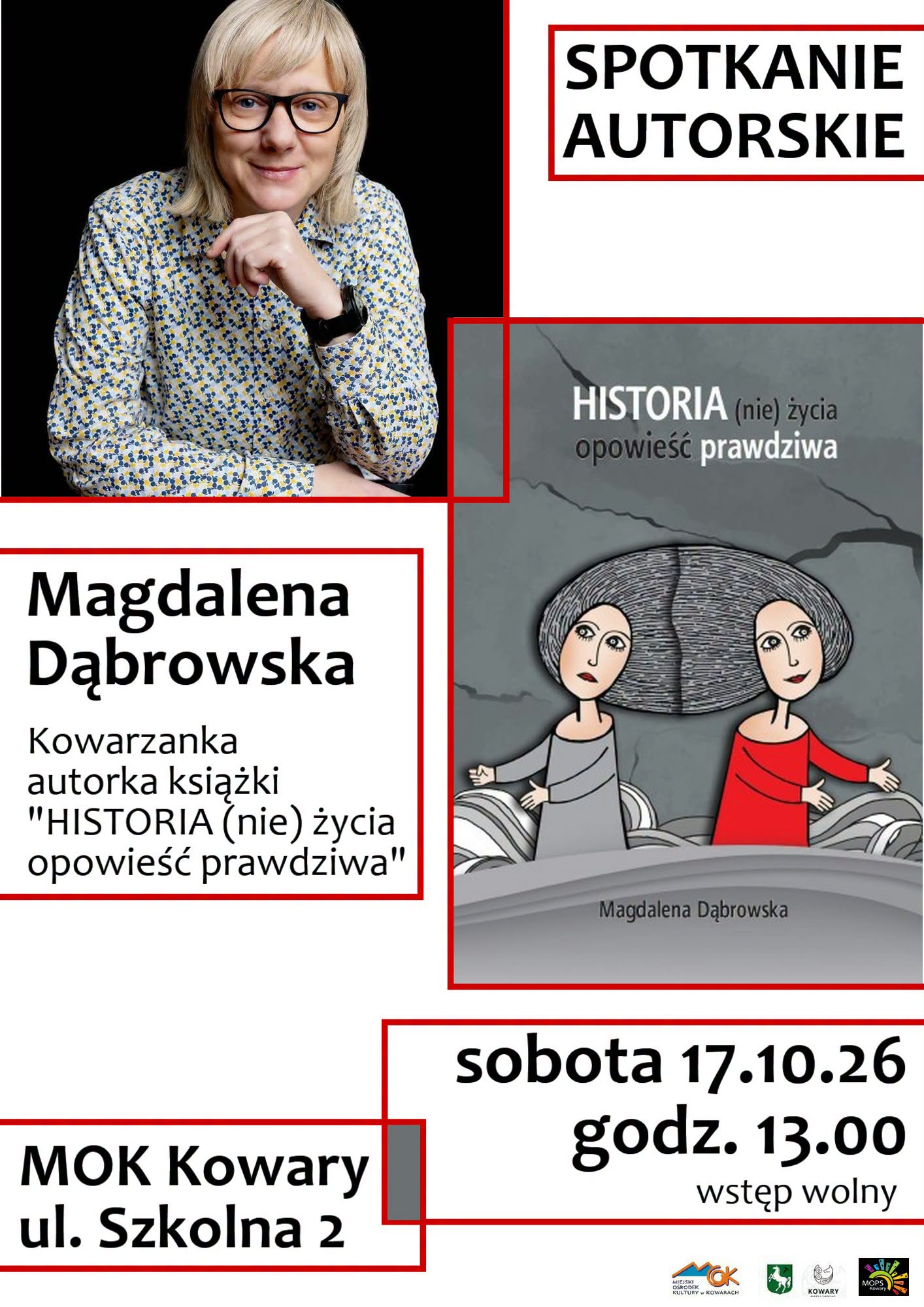 Zapraszamy na spotkanie autorskie z Magdaleną Dąbrowską